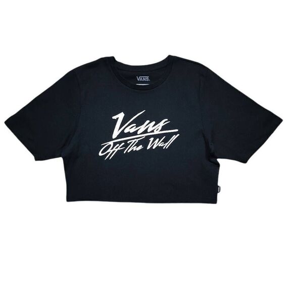 Vans Off The Wall Crop Short Sleeve T-Shirt -D - Picture 3 of 4